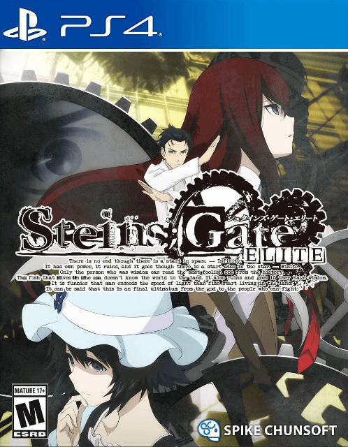 Steins Gate Elite box art for Playstation 4